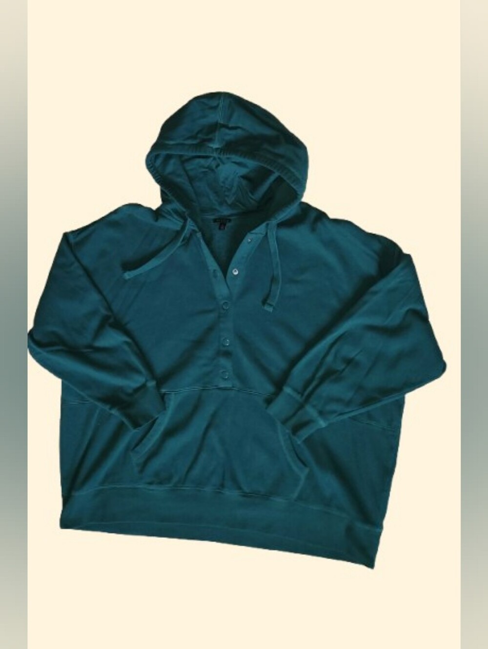 Torrid Cozy Hoodie Quarter Snap Pullover, Hunter Green, Women's Size 2x